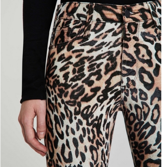 Ag Adriano Goldschmied Denim - NWT AG Farrah High Waist Leopard Skinny Jeans